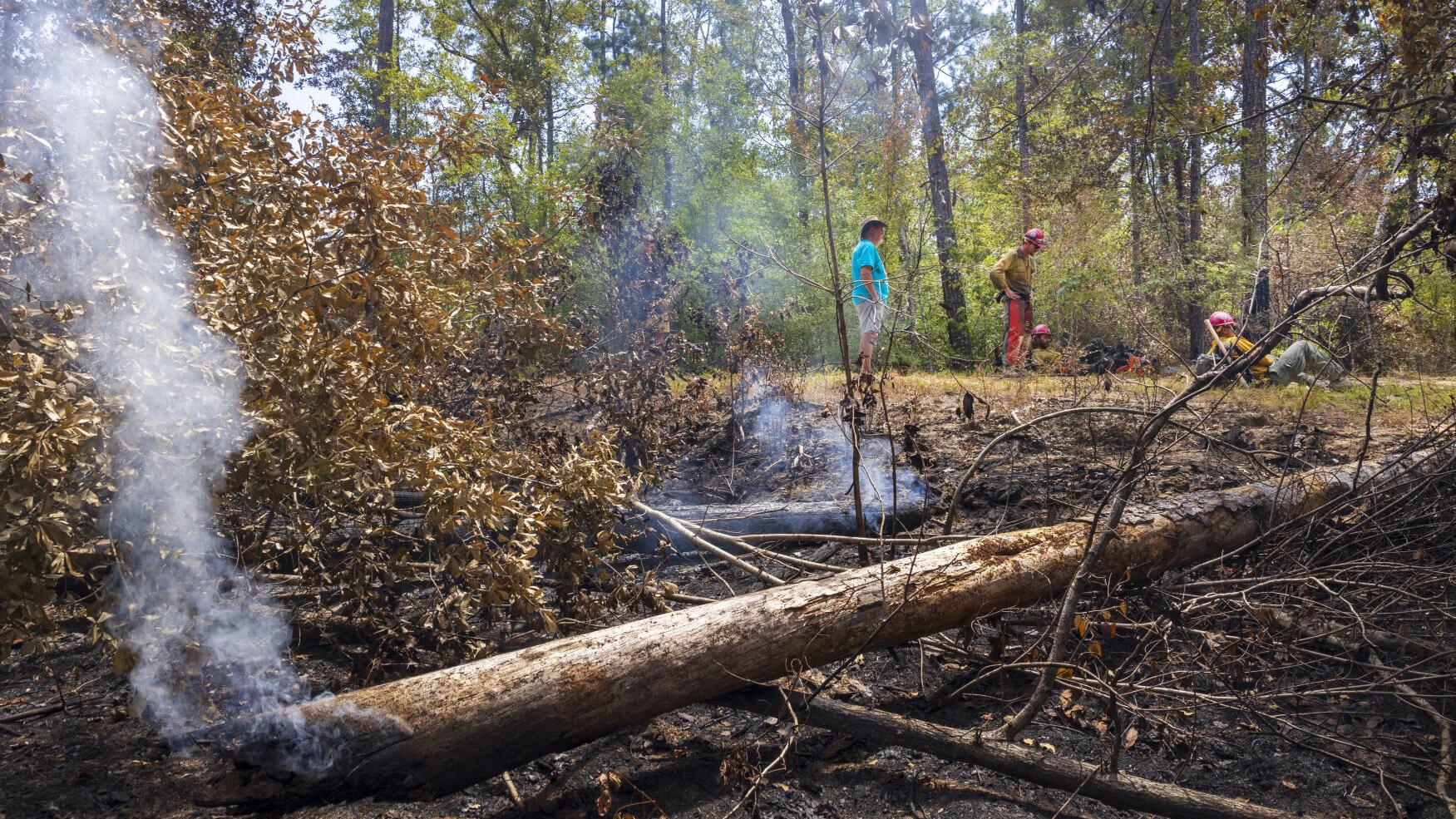 'We still have a town:' Life on the edge of Louisiana's biggest wildfire